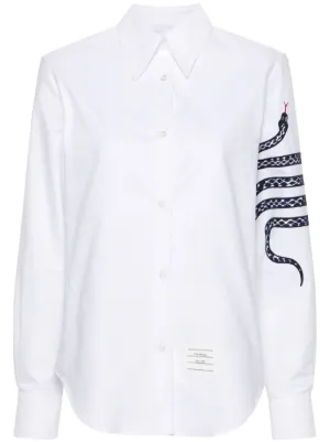 Tシャツ・カットソー THOM BROWNE Women Tops FJS075A00042100 White Thom Browne Tシャツ - 白 - ホワイト | FJS075A00042100