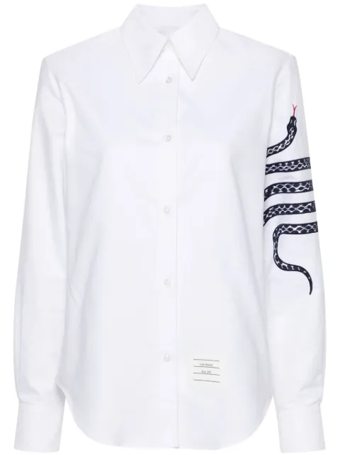 Thom Browne snake 4-Bar cotton shirt