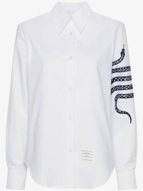 Thom Browne snake 4-Bar cotton shirt