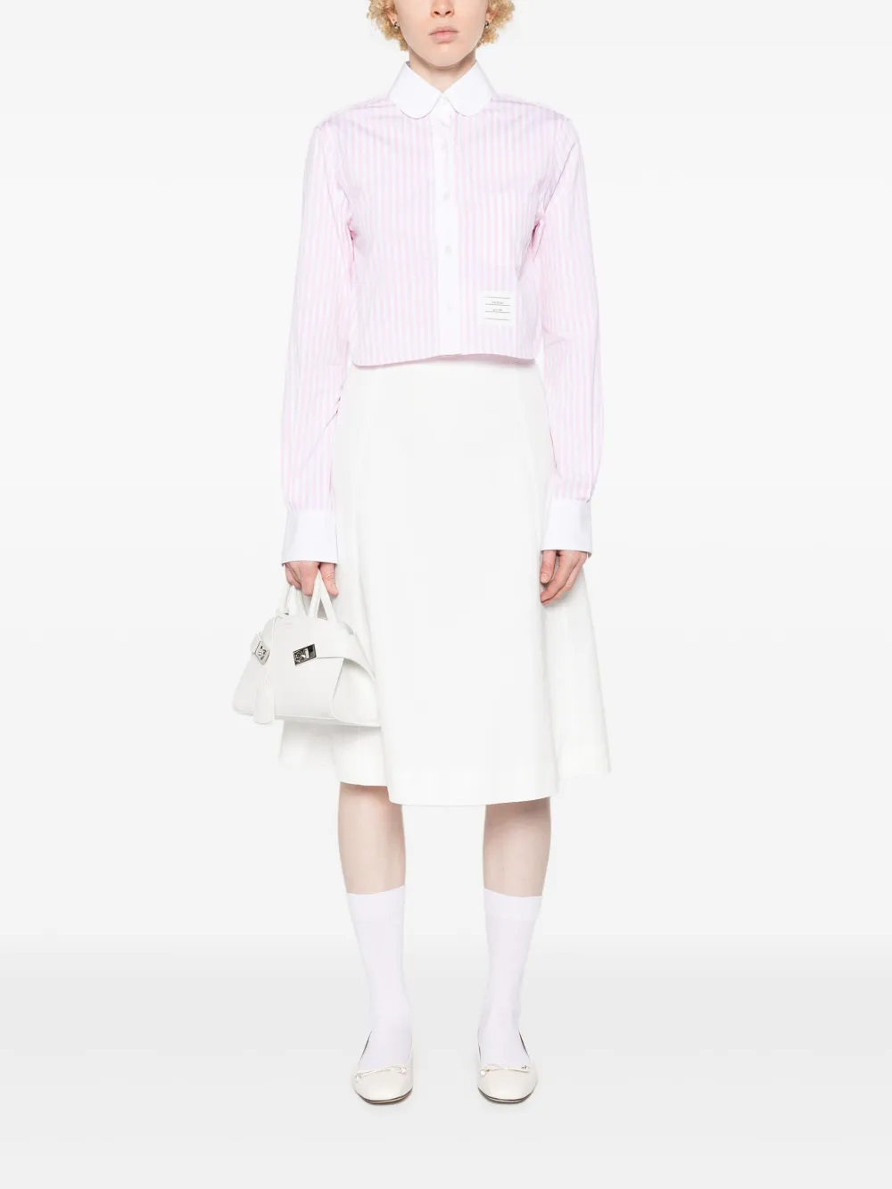 Thom Browne Gestreepte blouse - Roze