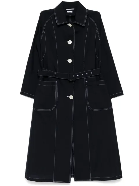 Thom Browne patch pocket car coat