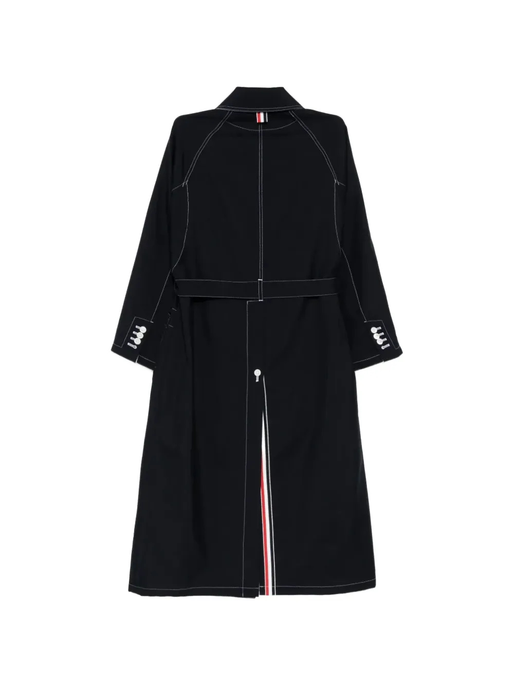  Thom Browne Single-breasted Patch-pocket Coat - Blue 