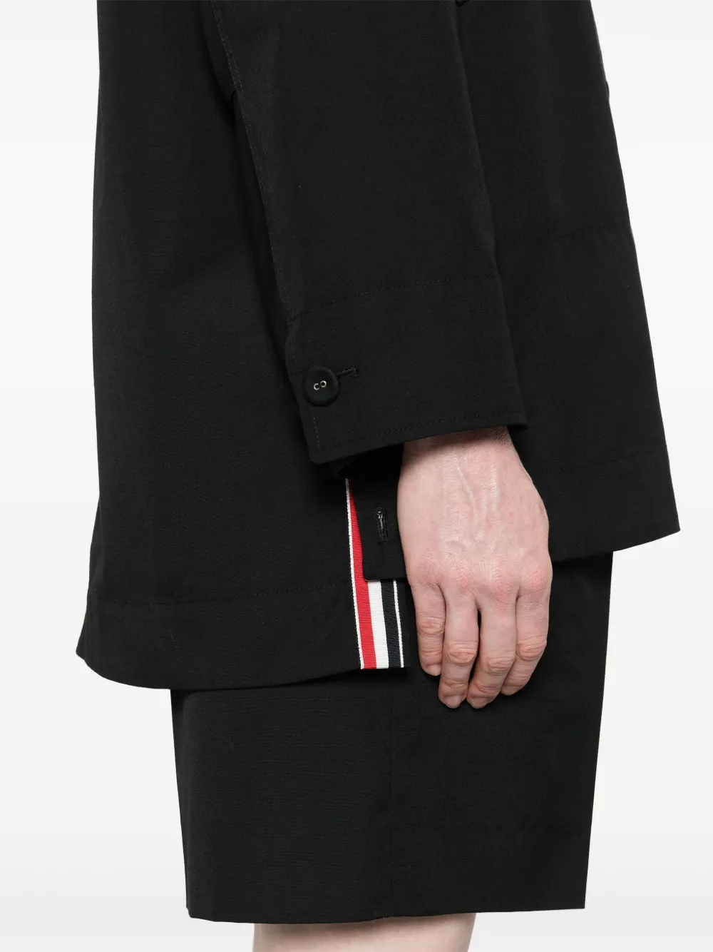 Thom Browne Jas met enkele rij knopen Zwart