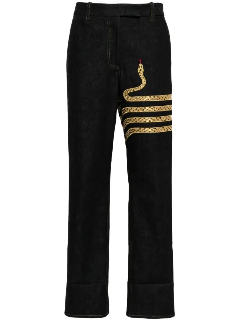 Thom Browne Chino mit Schlangenstickerei