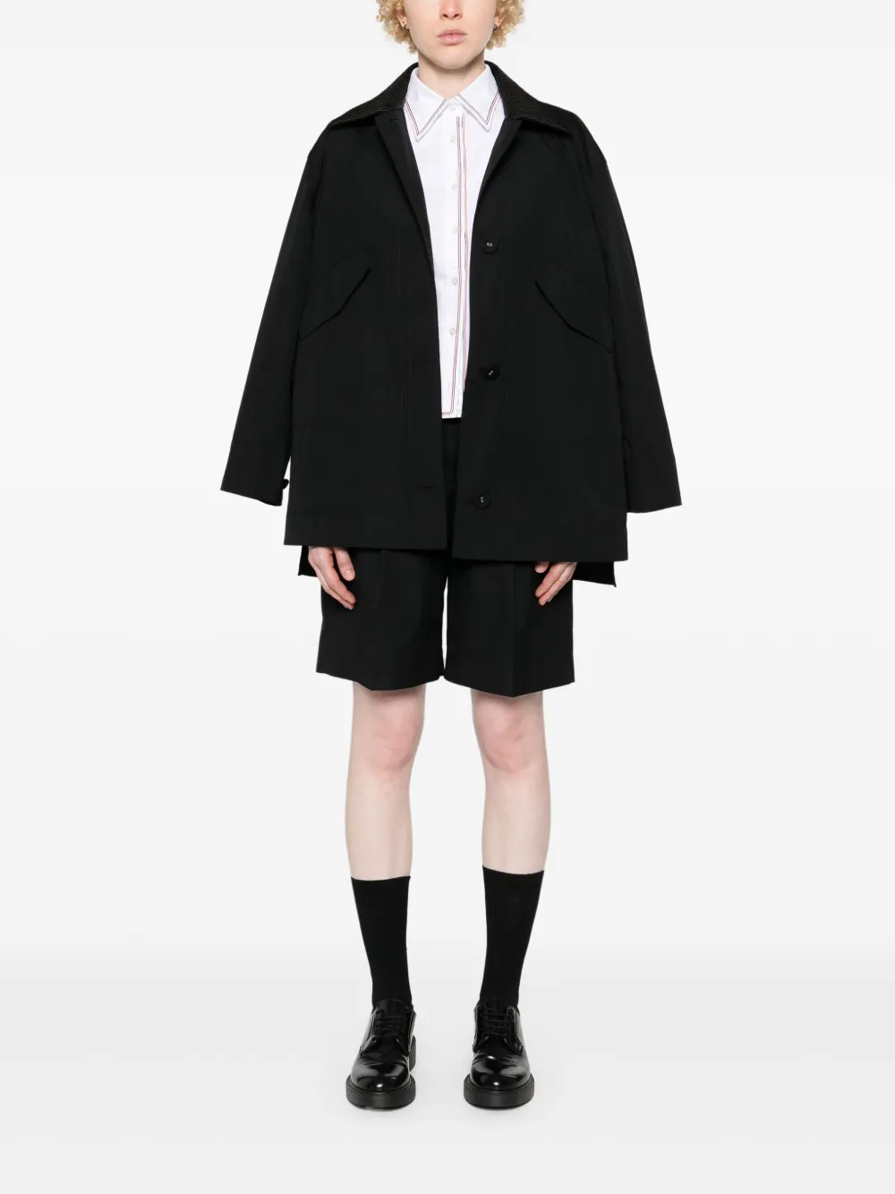 Thom Browne High waist shorts - Zwart