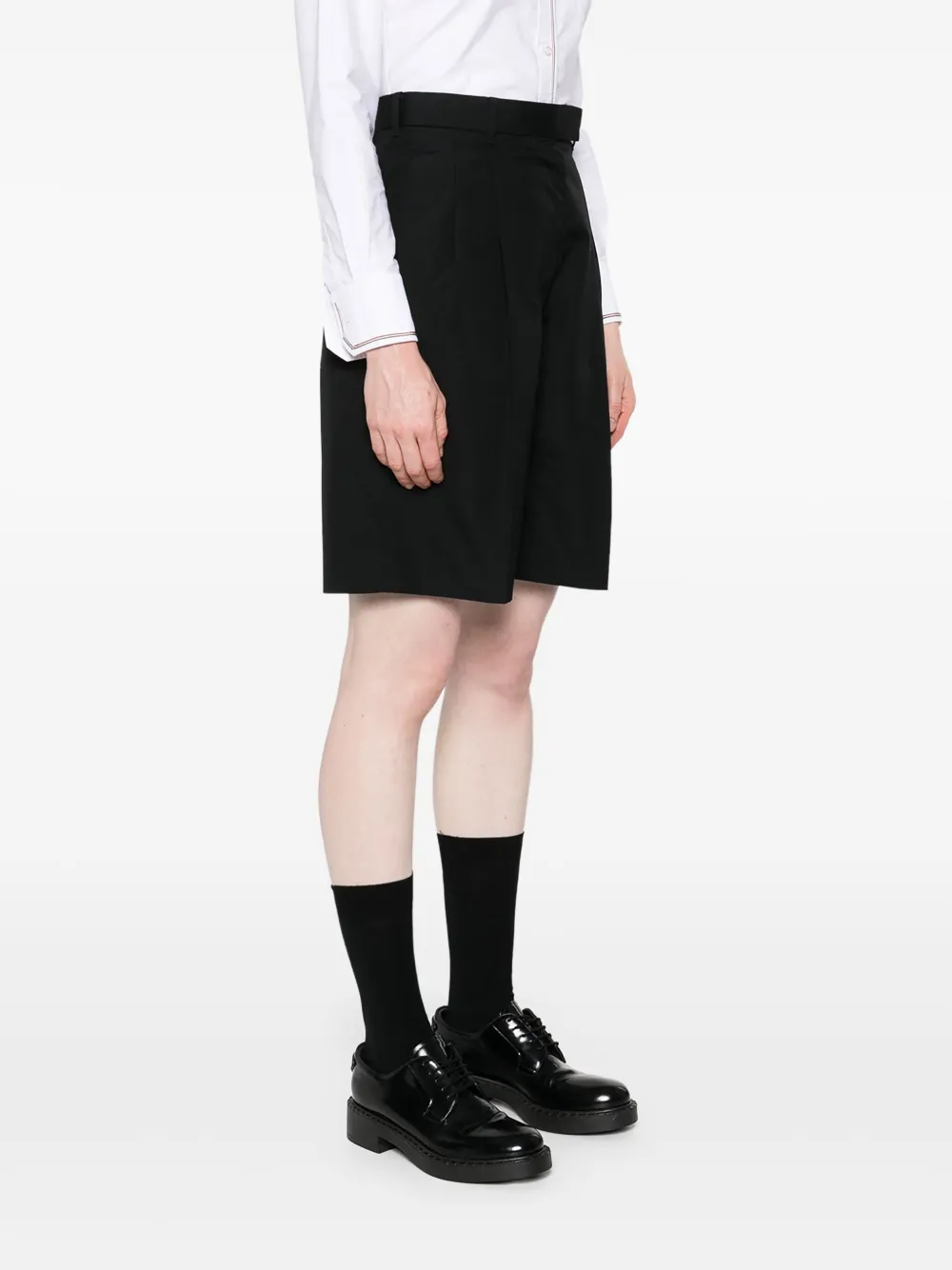 Thom Browne High waist shorts Zwart
