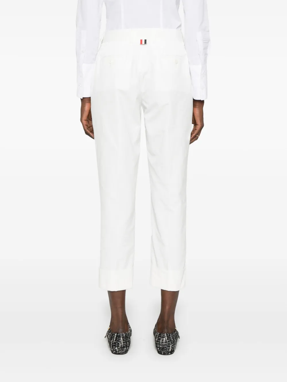 Thom Browne High waist pantalon Wit