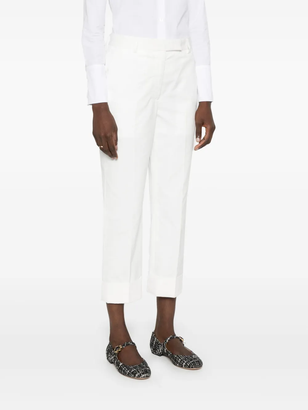 Thom Browne High waist pantalon Wit