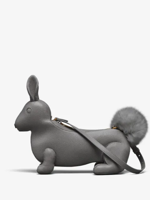 Thom Browne sac porté épaule Baby Rabbit en cuir grainé