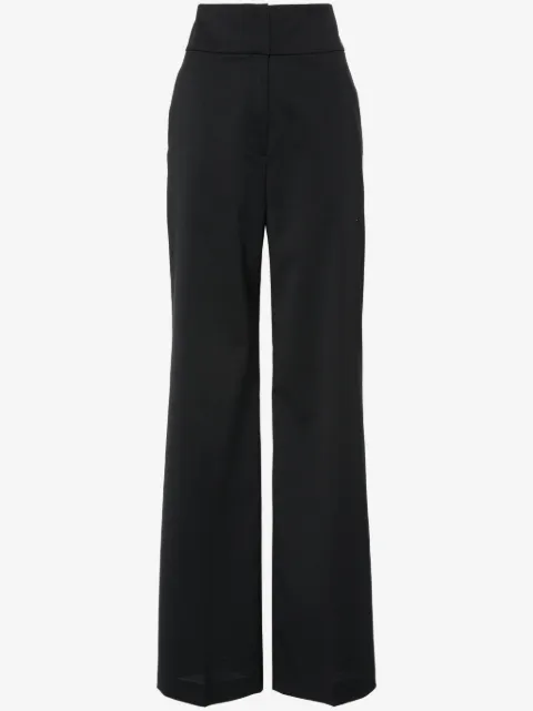 HUGO high-waisted flared-leg trousers