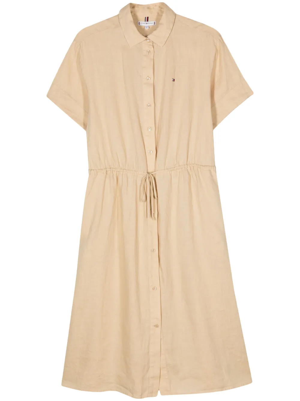Tommy Hilfiger Linnen blousejurk Beige