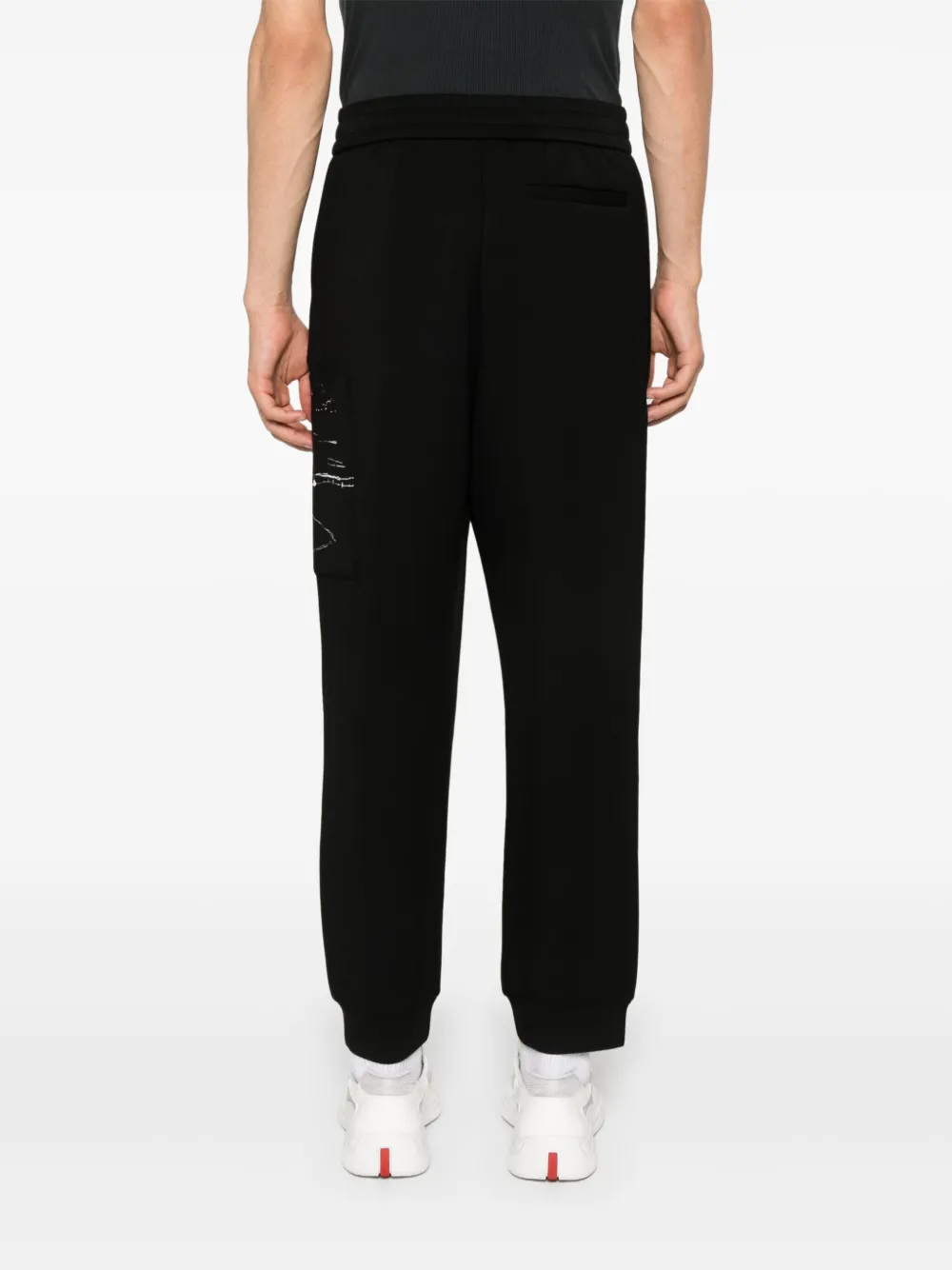 Emporio Armani Trainingsbroek met print Zwart