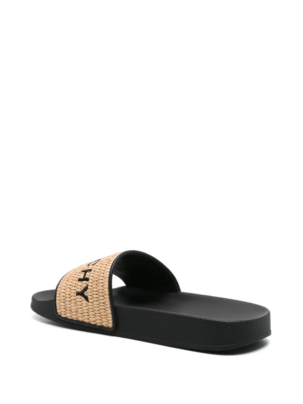 Givenchy 4G raffia slides Brown