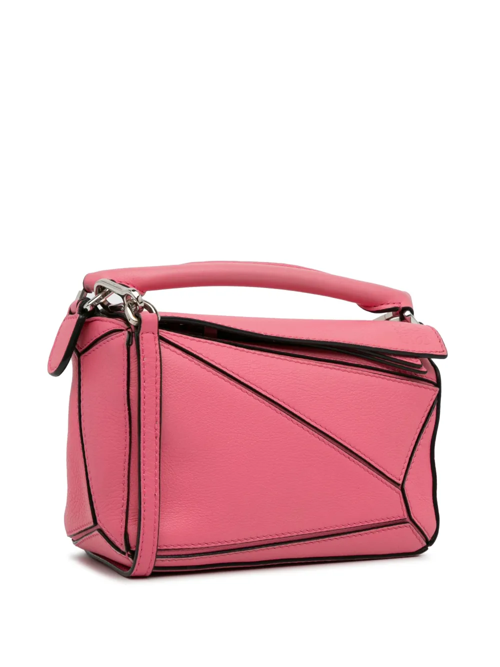 Pre-owned Loewe 2010-2023 Mini Puzzle Satchel In Pink