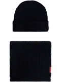 DSQUARED2 wool scarf and beanie set - Black