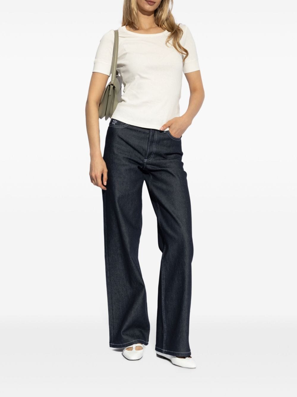 A.P.C. x Katie Holmes katoenen T-shirt - Wit