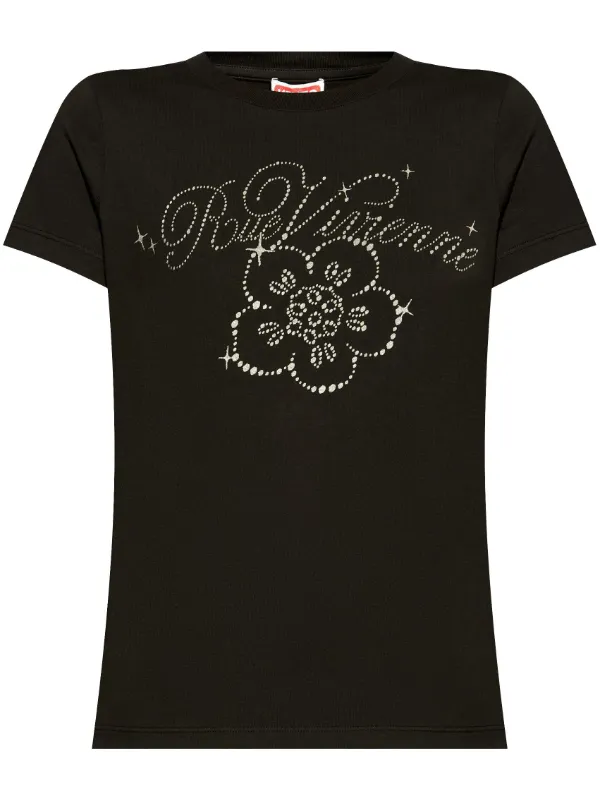 KENZO☆ロゴ オーガニックコットン Tシャツ Kenzo オーガニックコットン Tシャツ | ブラック | FARFETCH JP