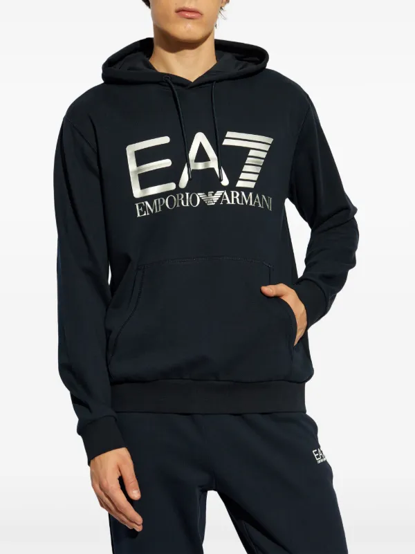EA7 美品　ロングパーカー　定価35000円　ブラック　ドルマンパーカー 23210108102-1.jpg