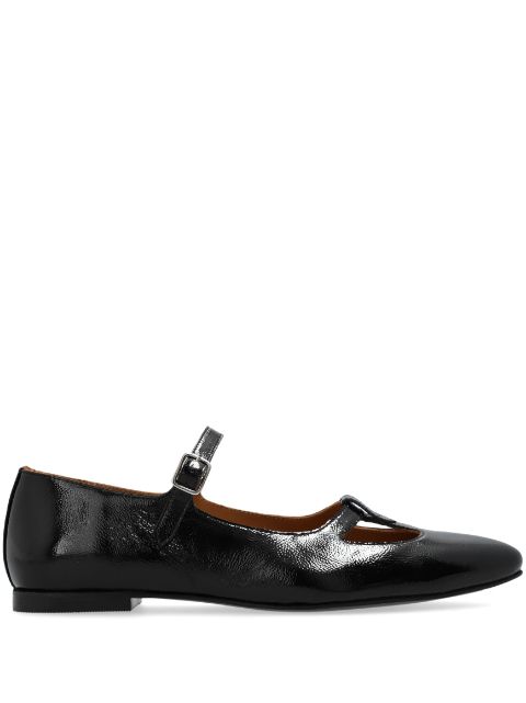 A.P.C. Katie leather ballerina shoes Women