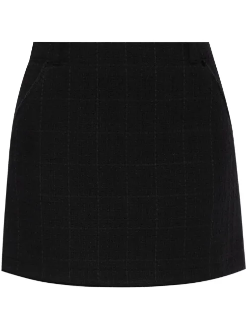 A.P.C. minijupe en tweed - Noir - A.P.C. - Modalova