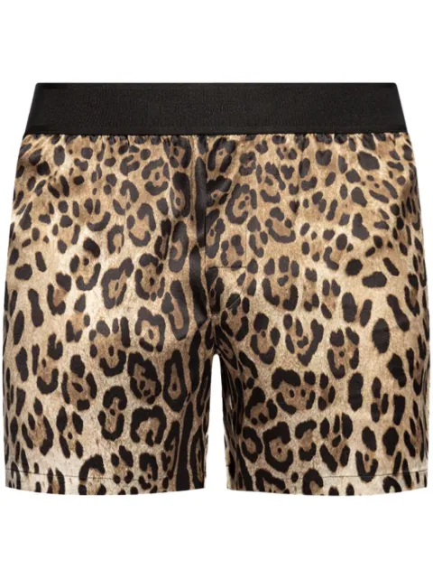 Dolce & Gabbana leopard-print silk boxers