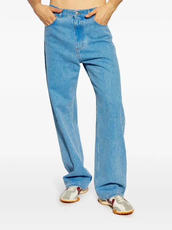 【関税込み】Marni ジーンズ Marni ロゴパッチ ジーンズ | ブルー | FARFETCH JP