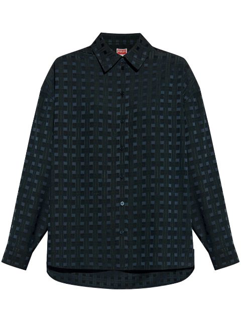 Kenzo Weave geometric-print shirt Women