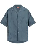Kenzo cotton-jacquard shirt - Blue
