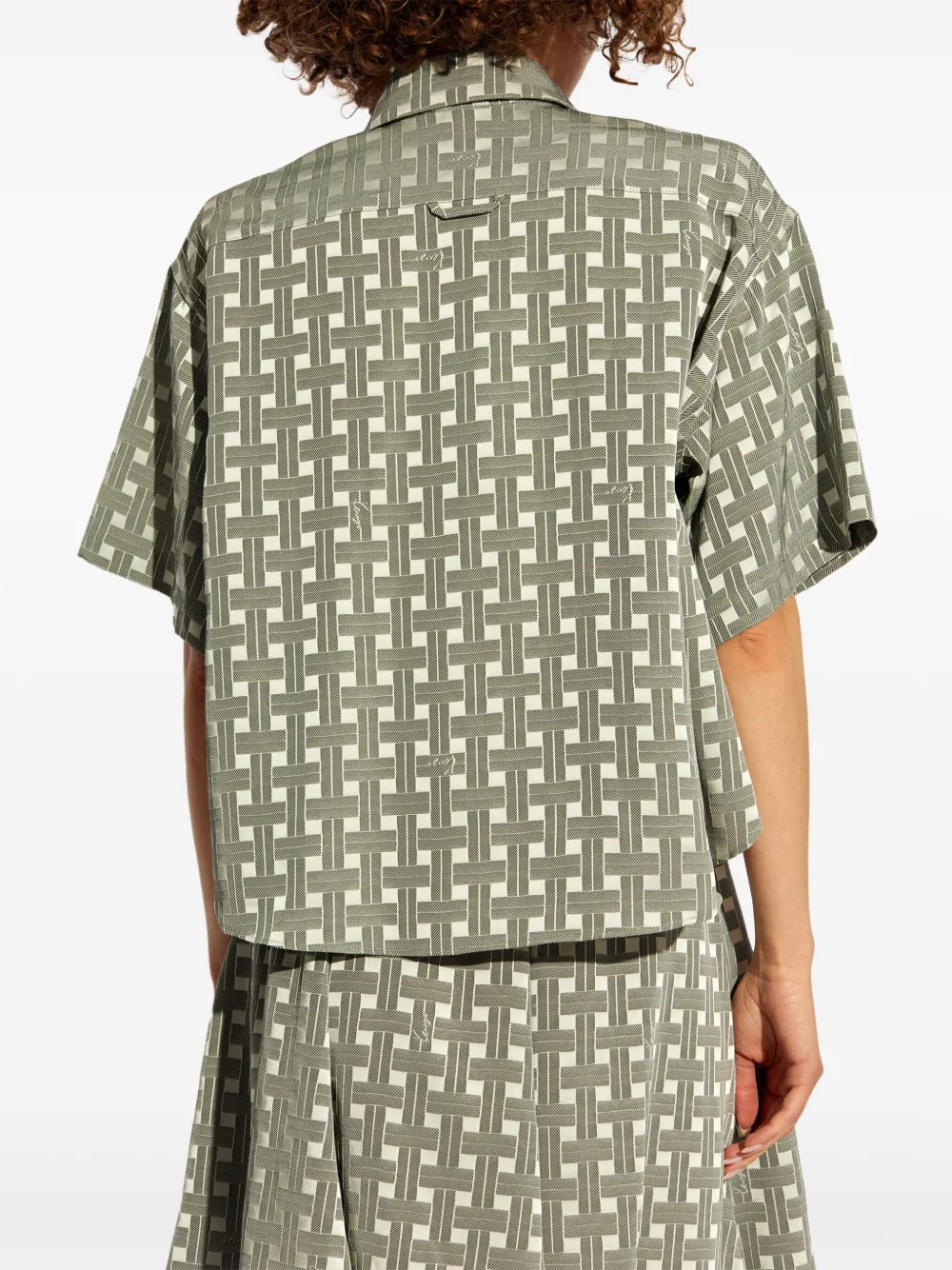 Kenzo Blouse met geometrische print Grijs
