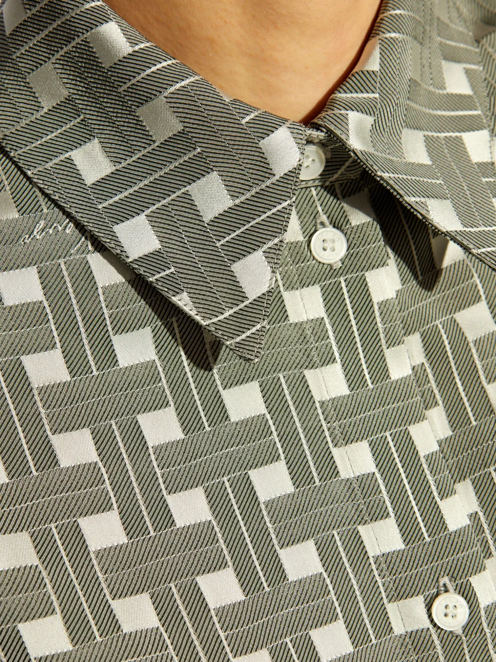 Kenzo Blouse met geometrische print Grijs