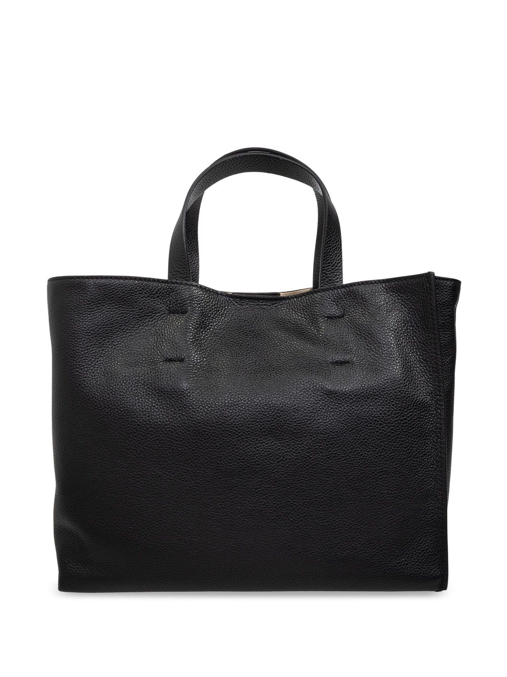 MARNI LOGO-PRINT LEATHER TOTE BAG 