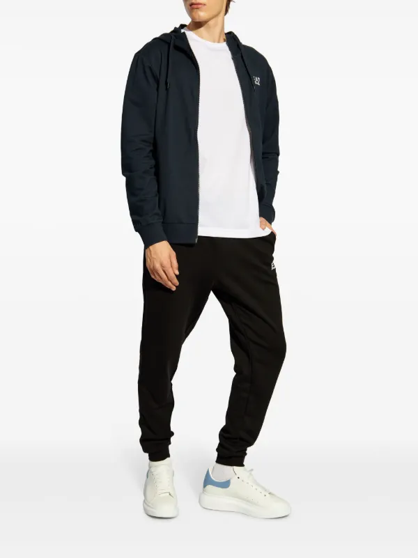 【Emporio Armani】EA7 フルジップ パーカー BK※送関込 Emporio Armani】EA7 フルジップ パーカー BK※送関込