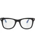 TOM FORD Eyewear square-frame clip-on glasses - Black