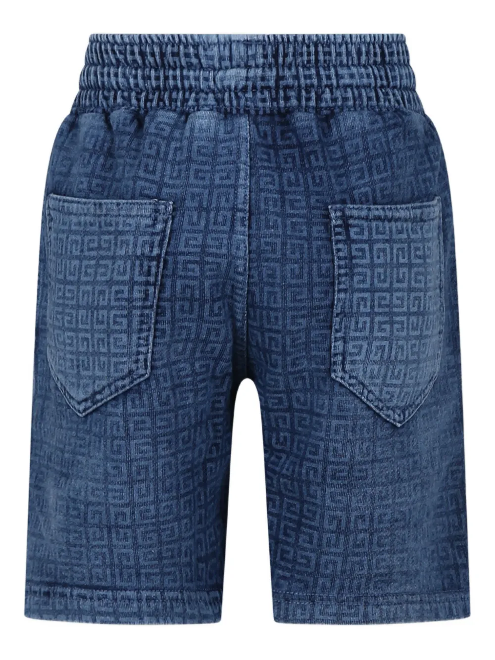 Givenchy Kids Spijkershorts met print Blauw