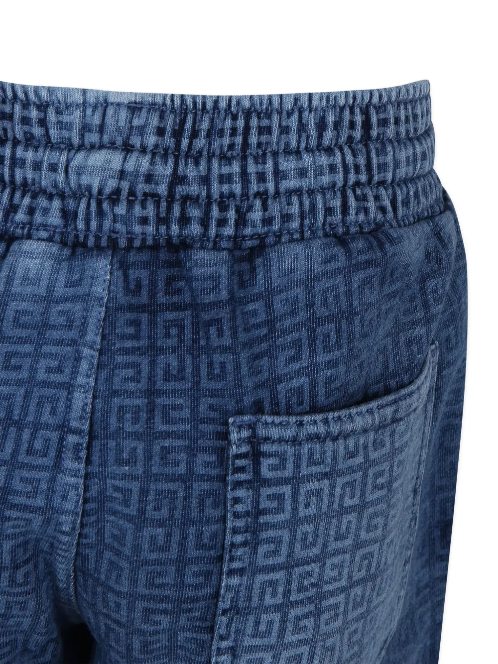 Givenchy Kids Spijkershorts met print Blauw