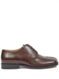 Maison Margiela Tabi leather derby shoes - Brown