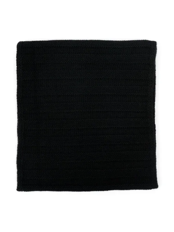MM6 Maison Margiela Knitted Wool Blend Scarf | Black