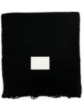 MM6 Maison Margiela knitted wool blend scarf - Black