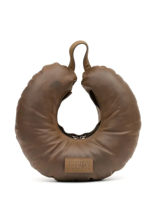 Sac porté épaule Travel Pillow en cuir - MM6 Maison Margiela - Modalova