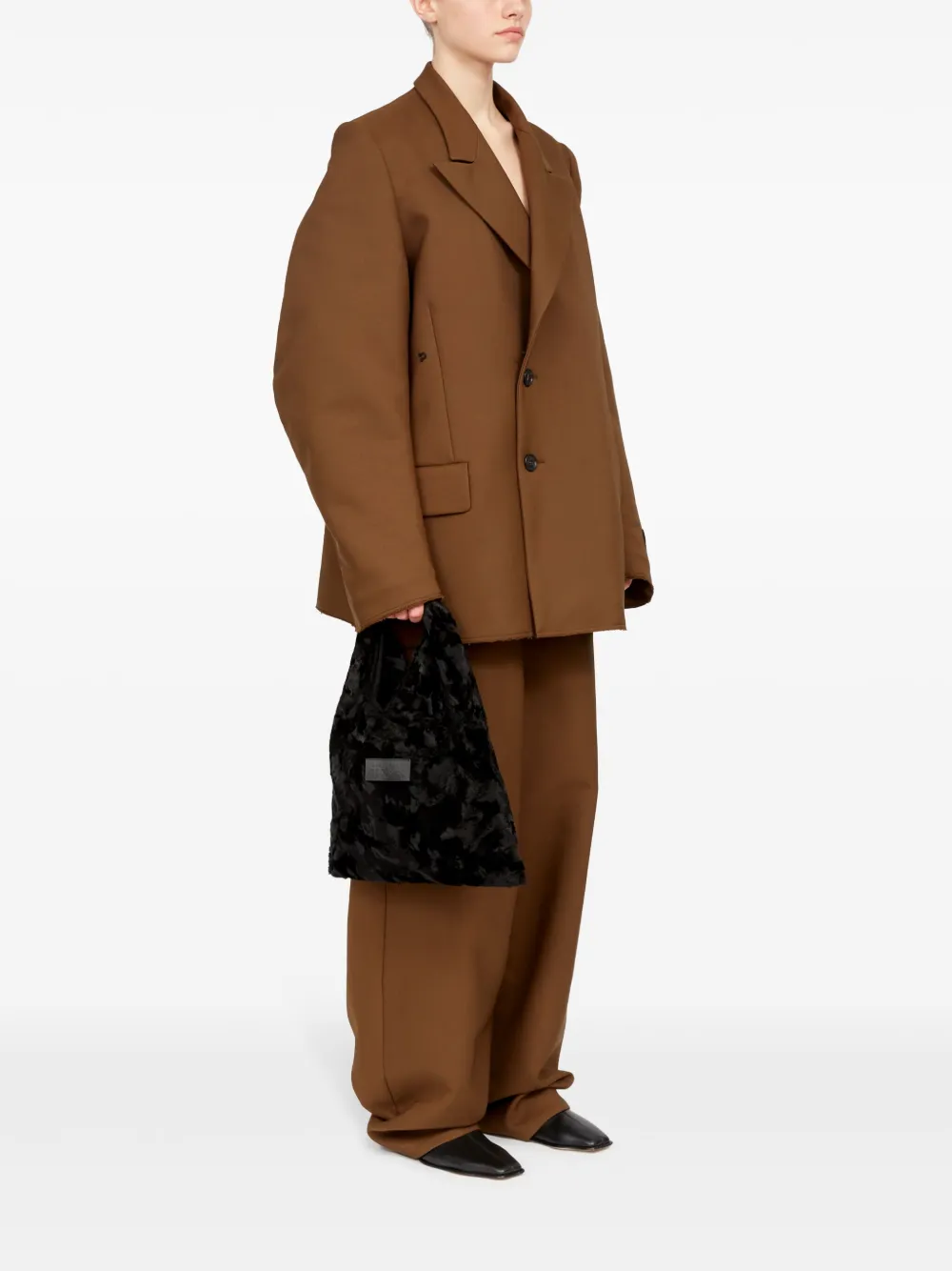 MM6 Maison Margiela Japanese kleine shopper - Zwart