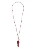 MM6 Maison Margiela Candle Waxed key-pendant necklace - Red