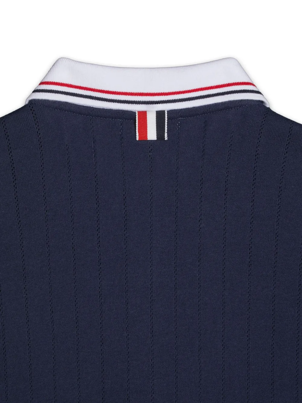 Thom Browne Kids Geplooide polojurk Blauw