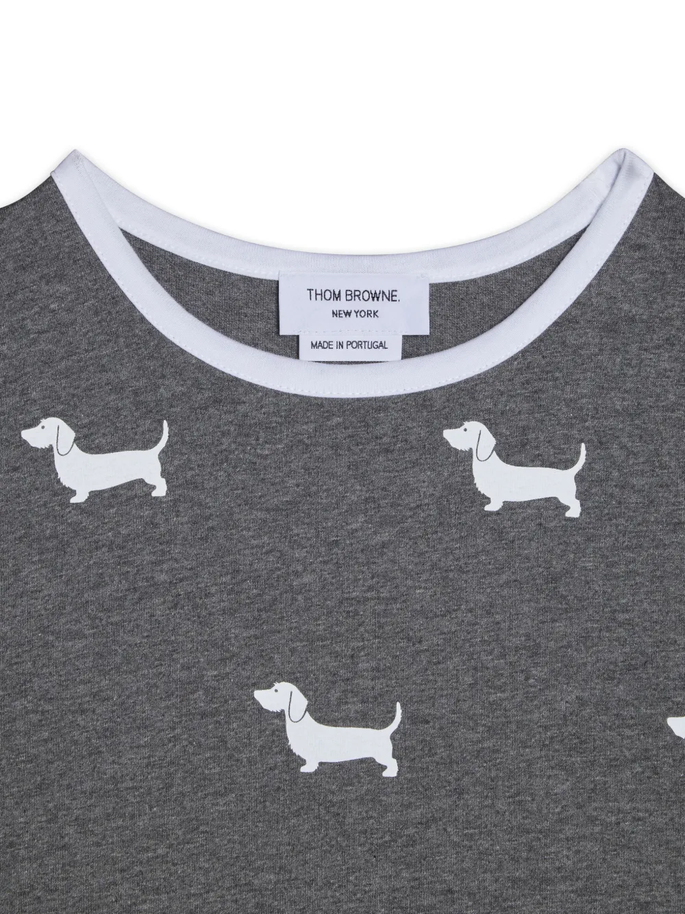 Thom Browne Kids T-shirt met print Grijs