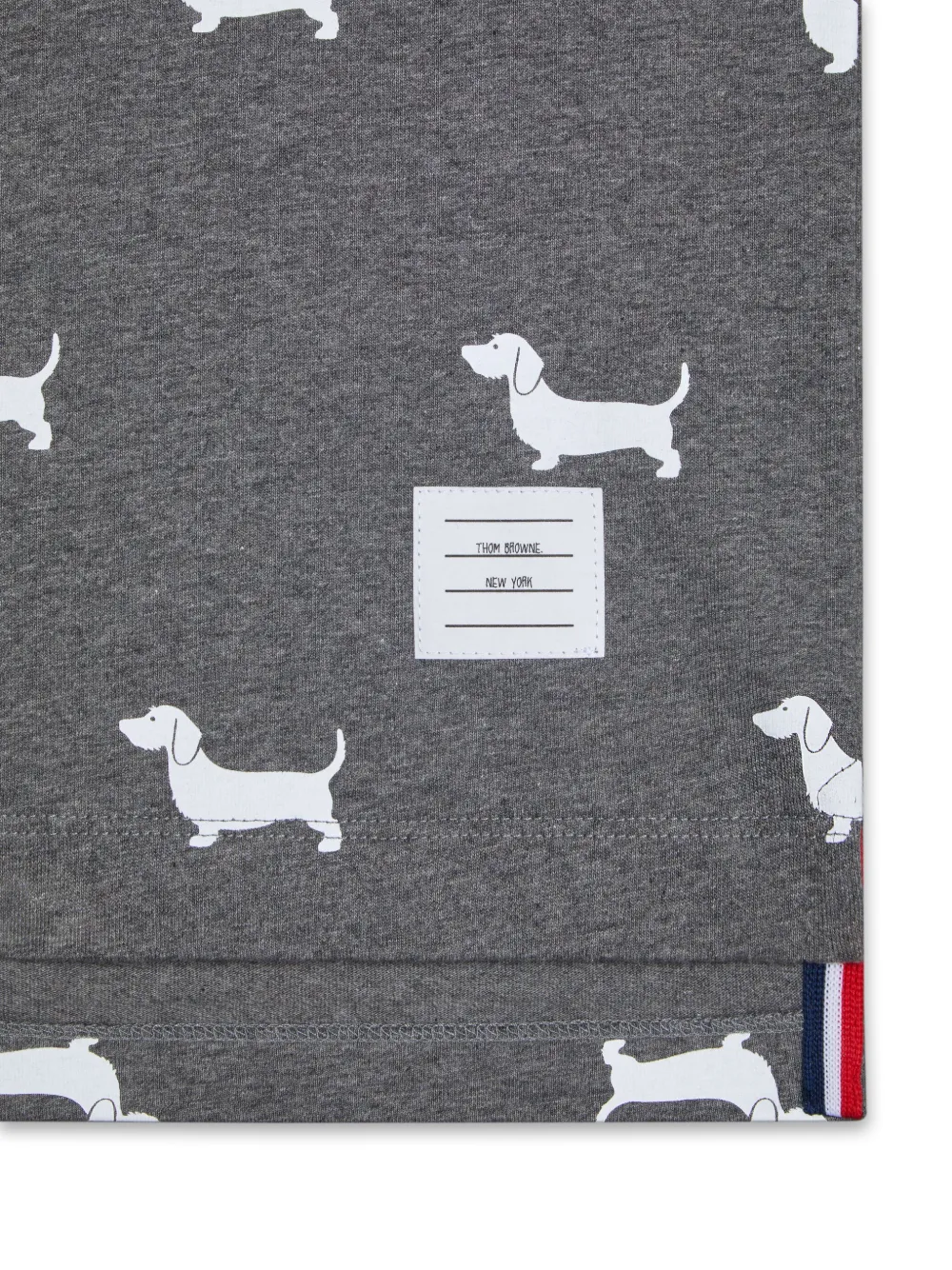 Thom Browne Kids T-shirt met print Grijs