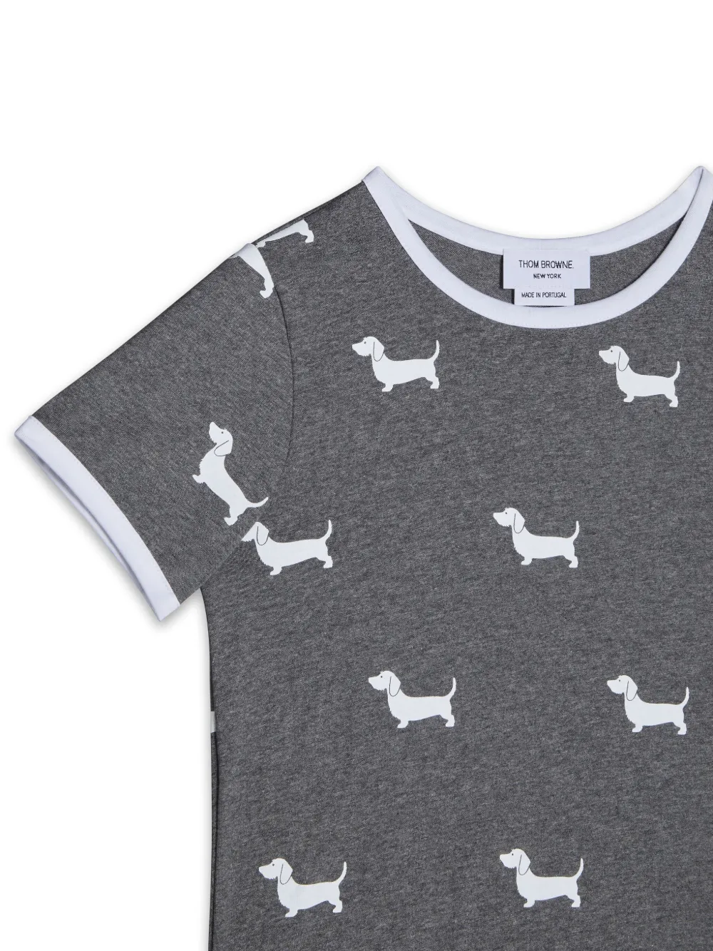Thom Browne Kids T-shirt met print Grijs