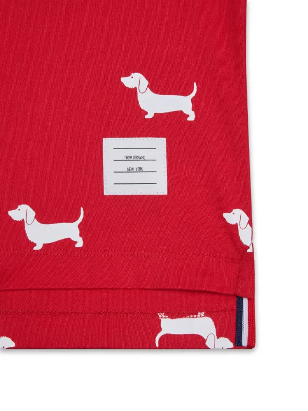 Thom Browne Kids Hector-print T-shirt | Red | FARFETCH