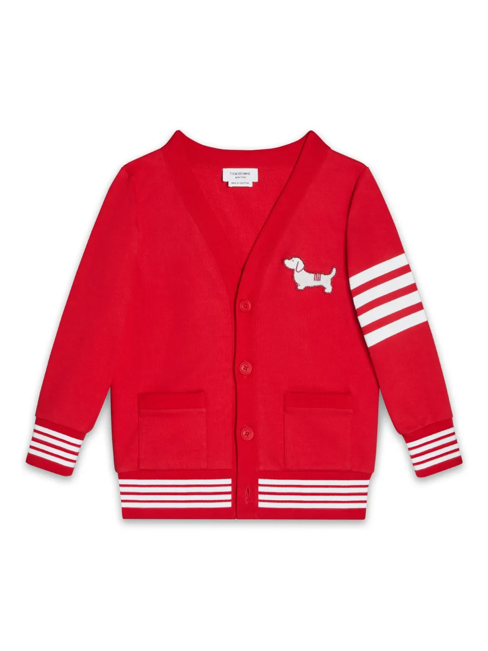 Thom Browne Kids Hector カーディガン - レッド Thom Browne Kids Hector カーディガン - レッド