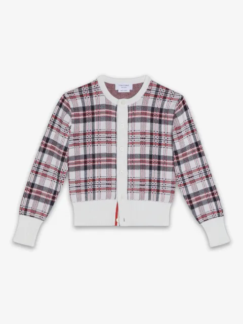 Thom Browne Kids cárdigan de tejido fair isle