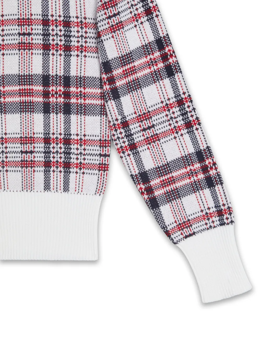 Thom Browne Kids Fair Isle gebreid vest Wit