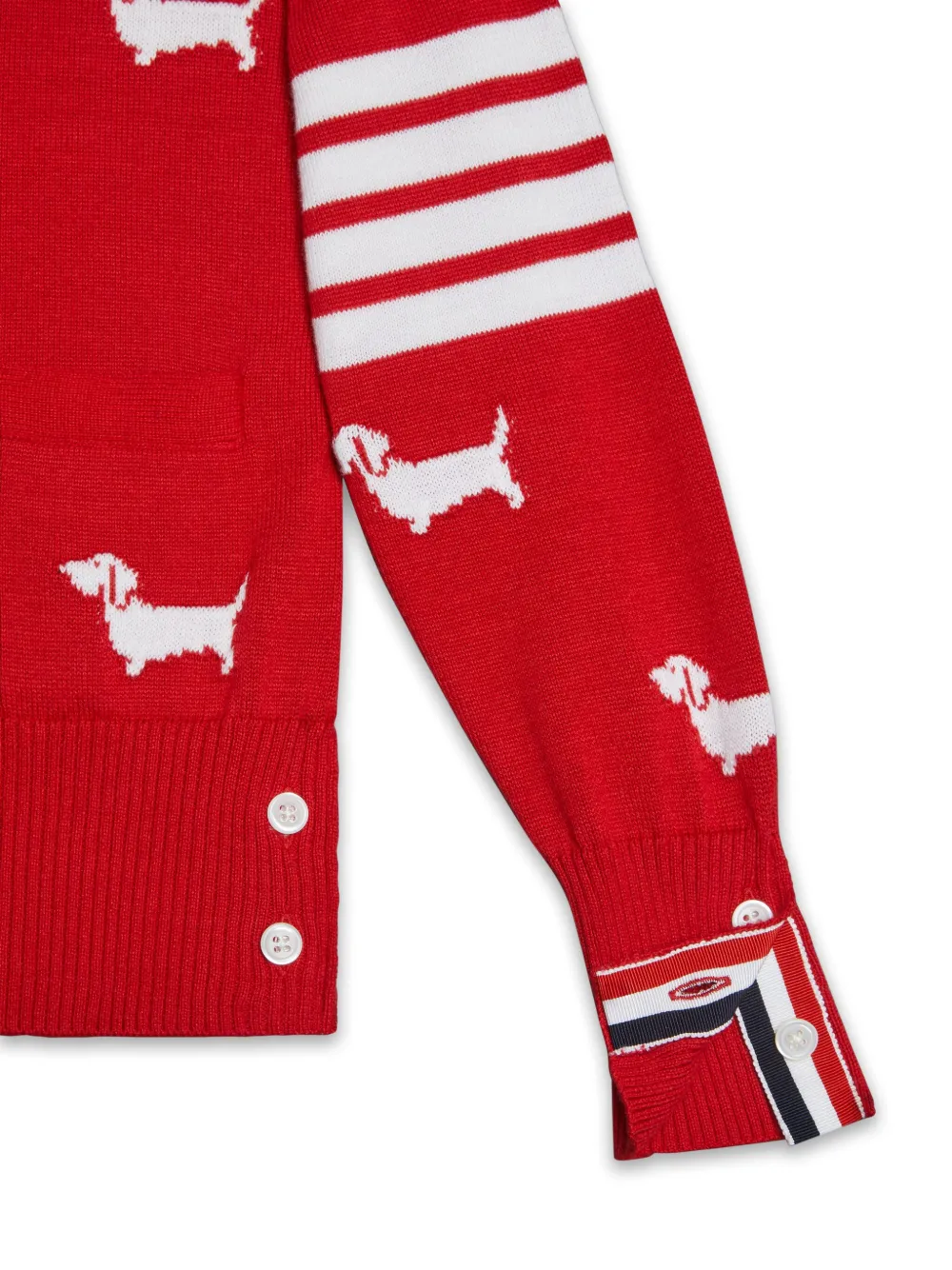 Thom Browne Kids Hector vest Rood